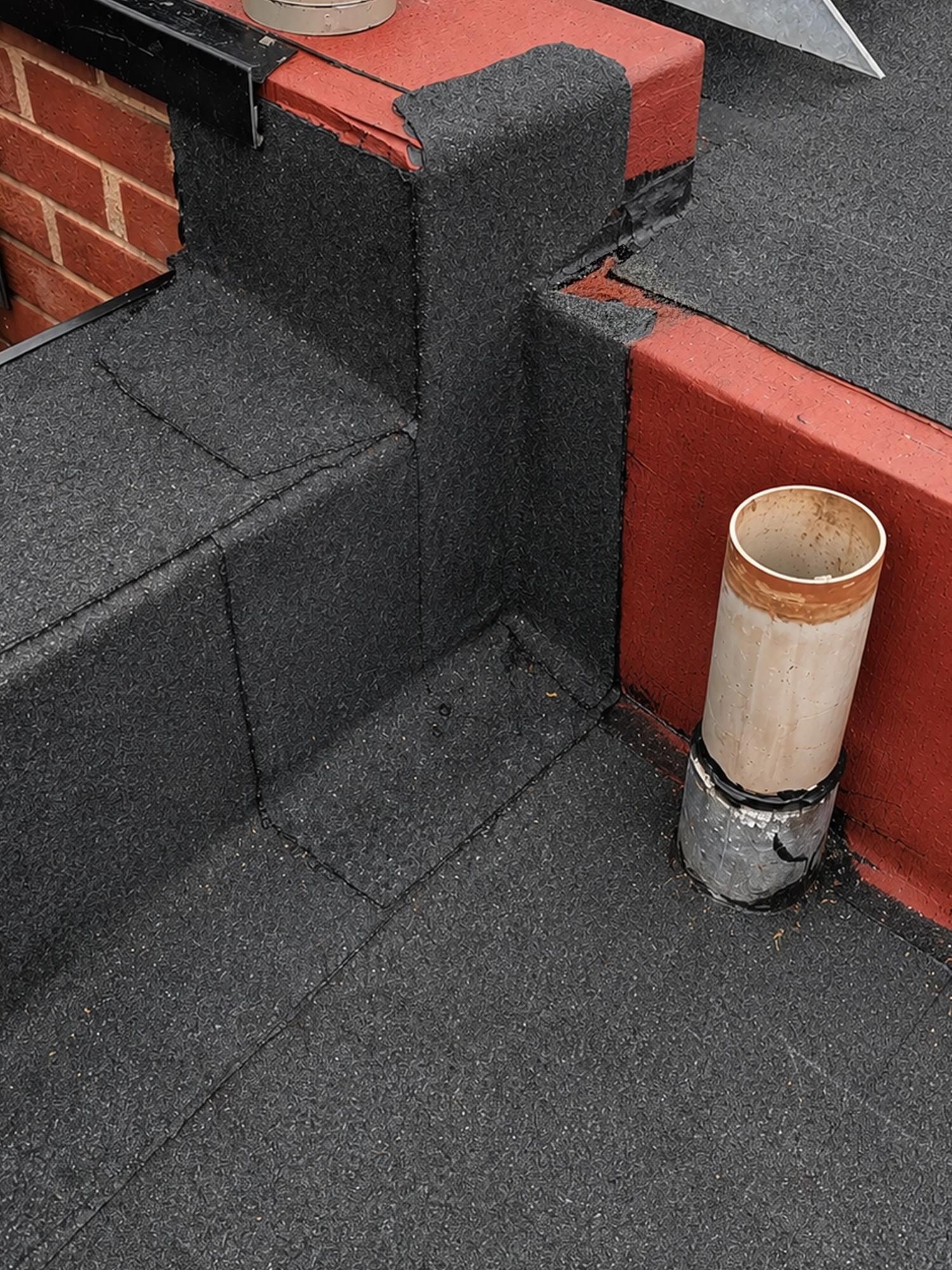 Felt roof detailing
