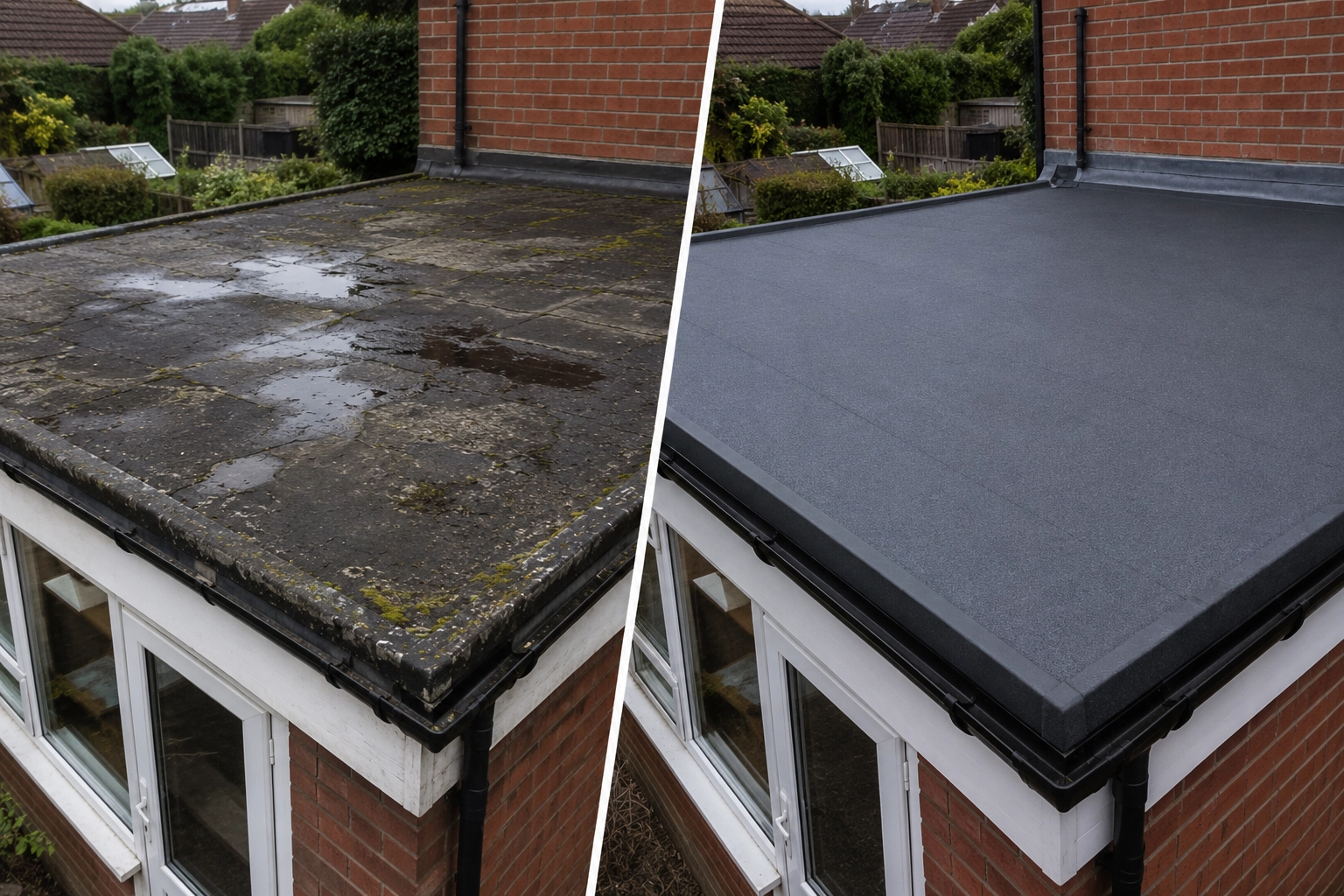 Roof repair work