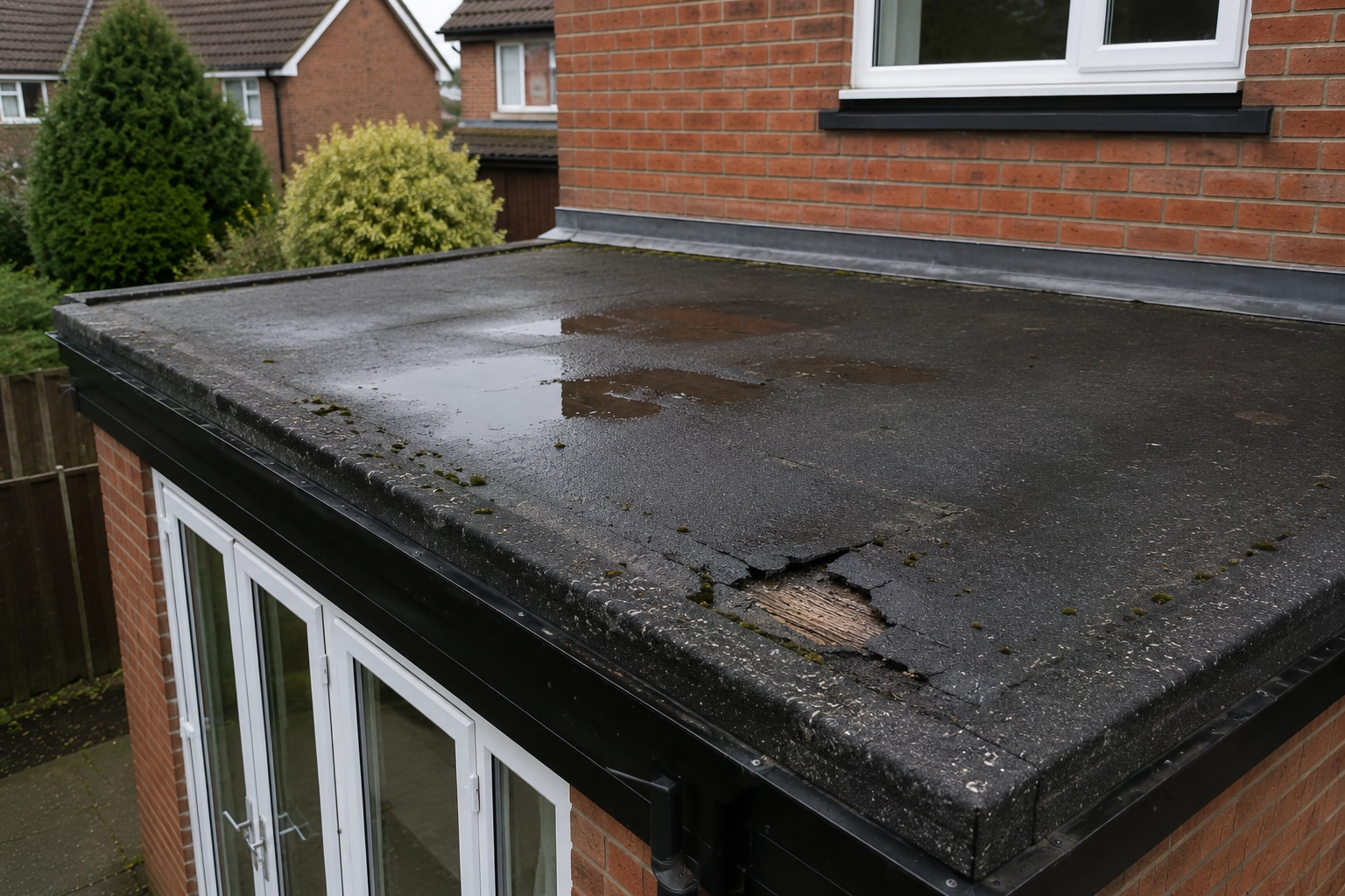 Roof repair — fixing slipped tiles and cracked slates